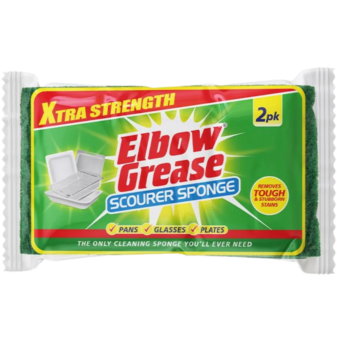 Elbow Grease Super Strong Scourer Sponge 2pk