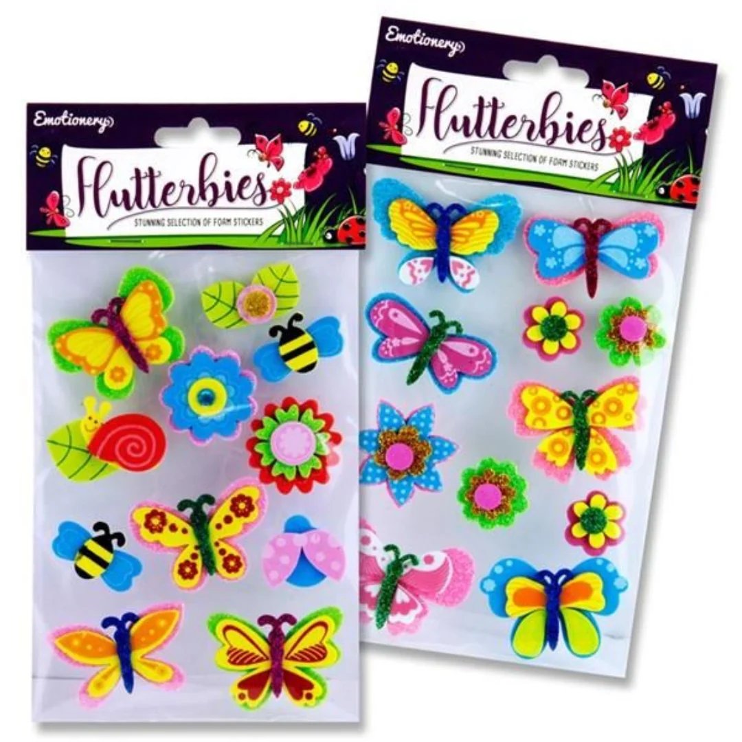 Emotionery 3D Flutterbies Foam Stickers Butterflies and Flowers