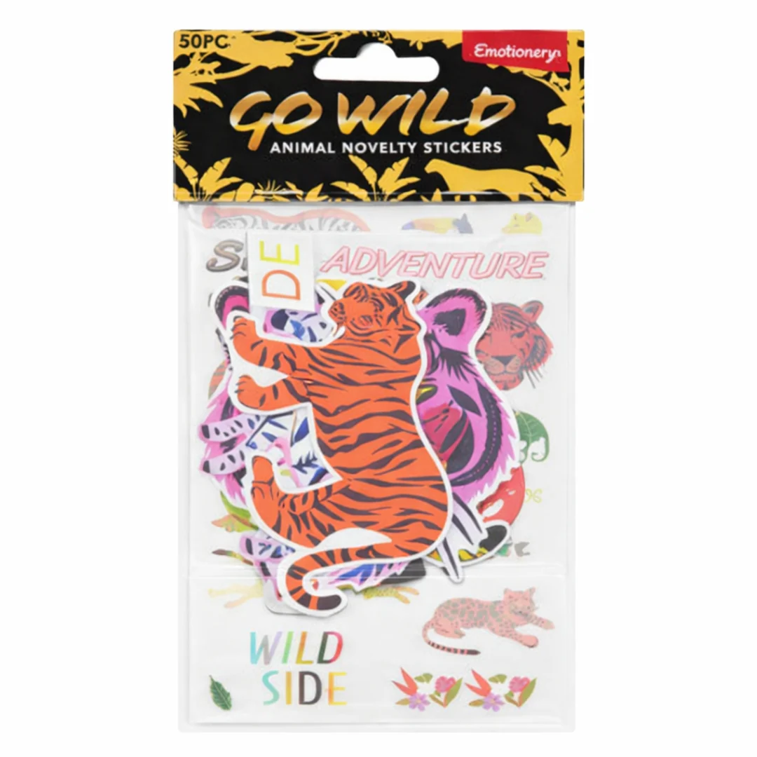 Emotionery Novelty Stickers – Go Wild Animals