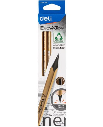 Enovation wood free HB Pencils by Deli