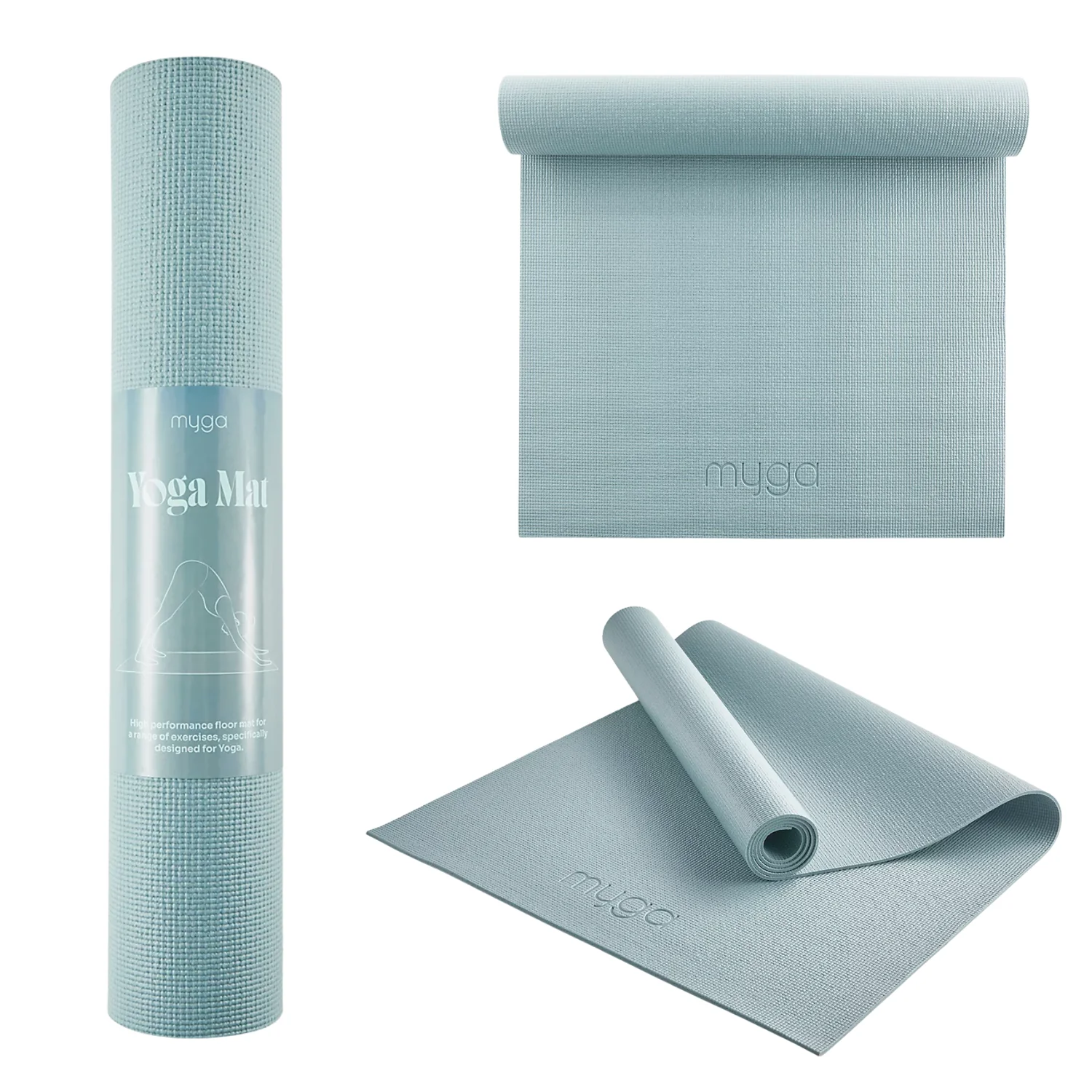 Entry Level Yoga Mat by Myga – Teal