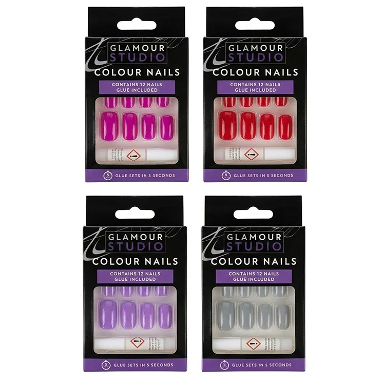 False Nails with Glue