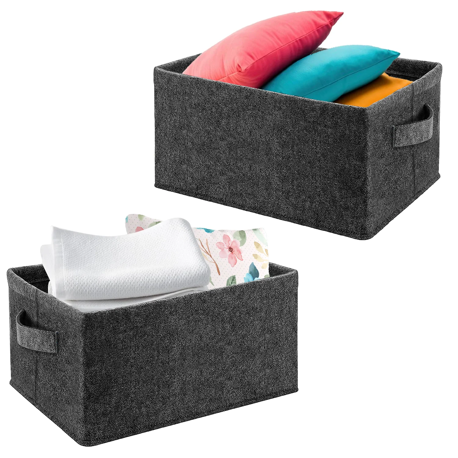 Felt Storage Basket 40x29x22cm - Image 3