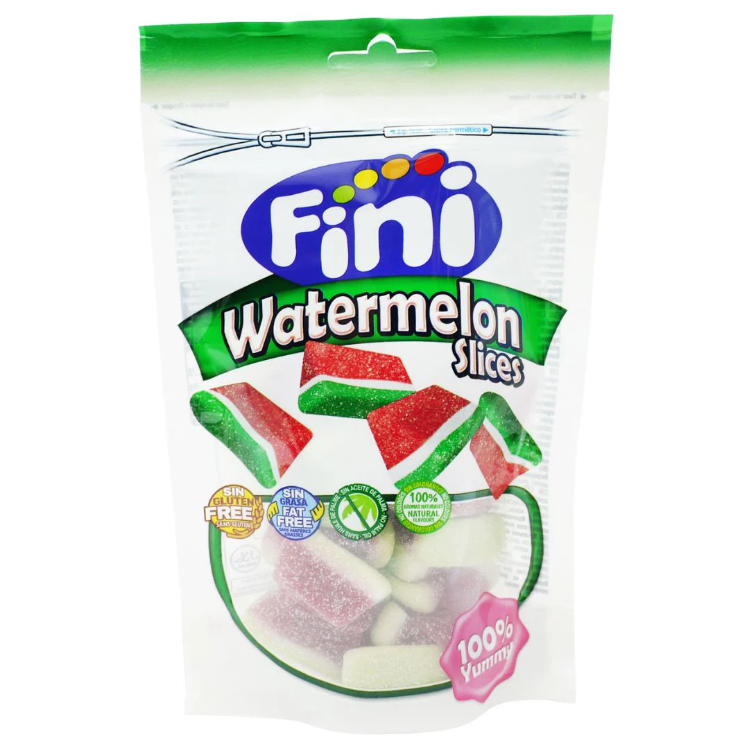 Fini Watermelon Slices Candy 150g - Soft Chewy Watermelon Gummies