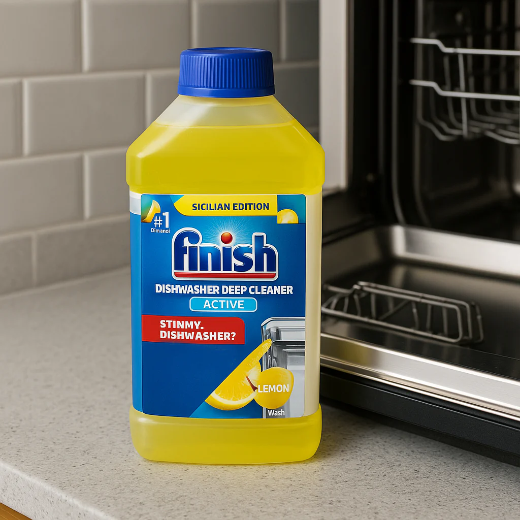 Finish Dishwash Cleaner Lemon 250ml Grease Removal - Image 2