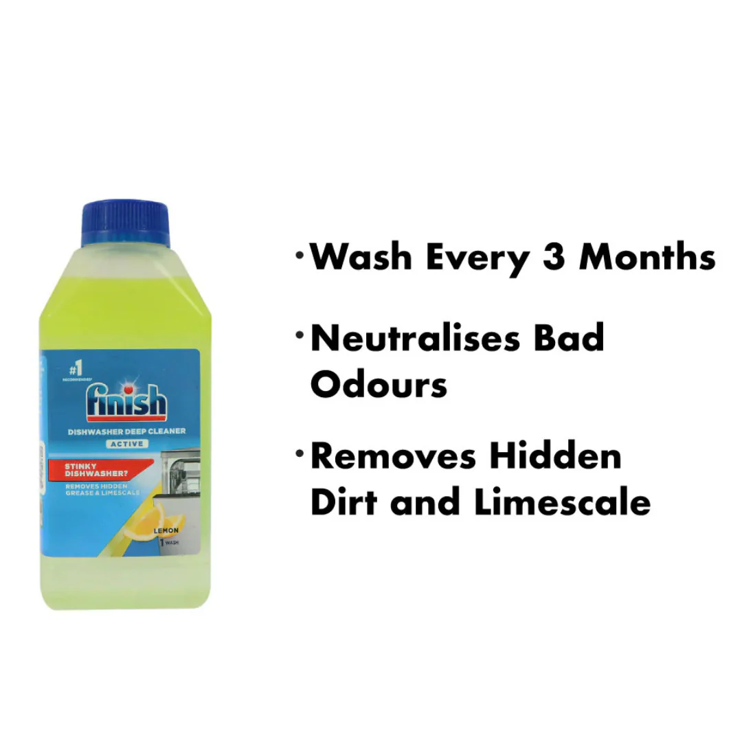 Finish Dishwash Cleaner Lemon 250ml Grease Removal - Image 3