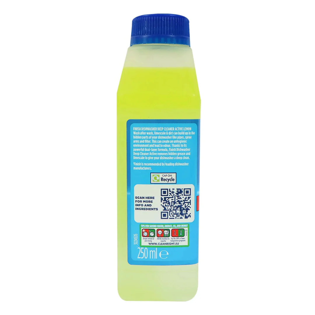 Finish Dishwash Cleaner Lemon 250ml Grease Removal - Image 4