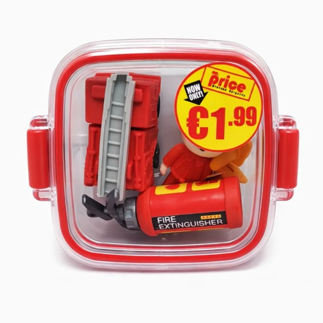 Fireman Boy Eraser Set