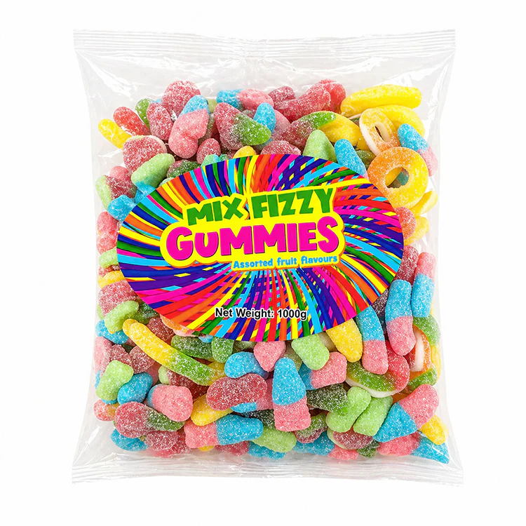 Fizzy Gummy Mix Sweets 1kg Bag
