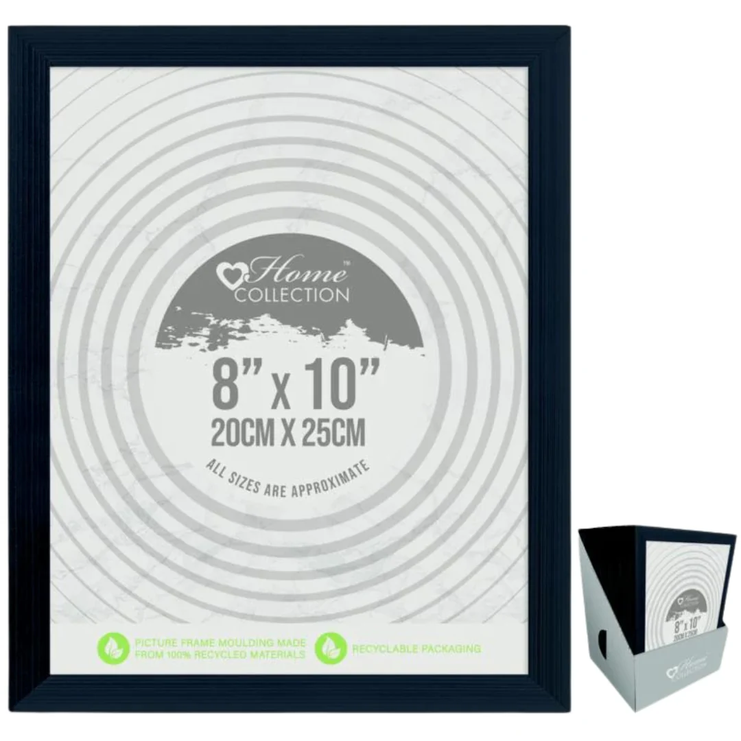 Flat Black Photo Frame 8 x 10" (20 x 25cm)