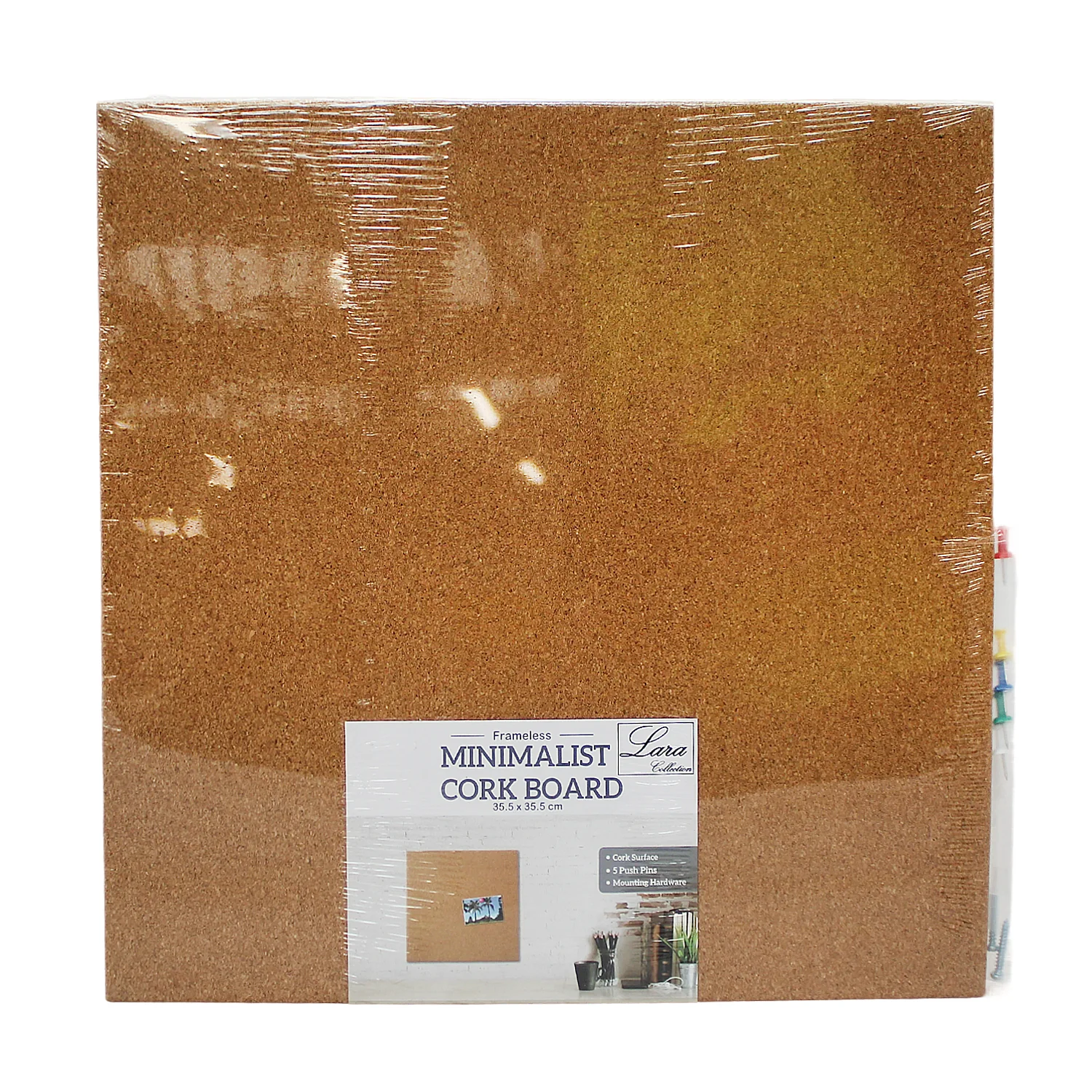 Frameless Cork Board 35.5 cm x 35.5 cm