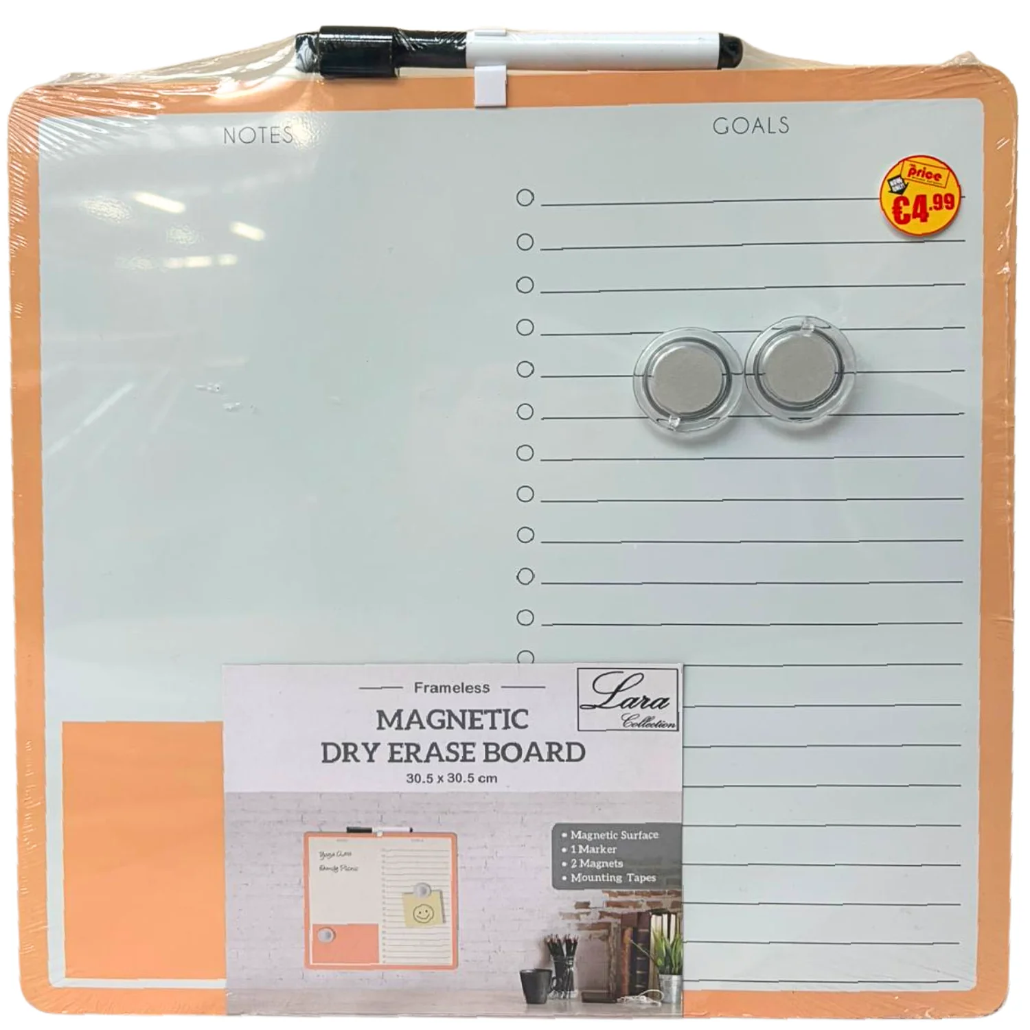 Frameless Magnetic Dry Erase Board