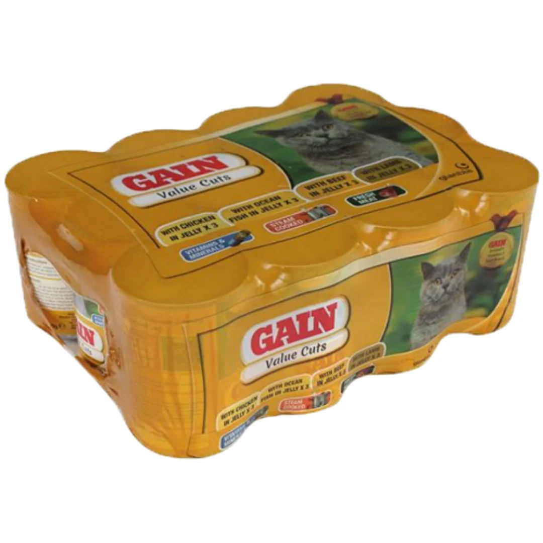 Gain Cat Value Cuts in Jelly (12 x 400g) - Image 2