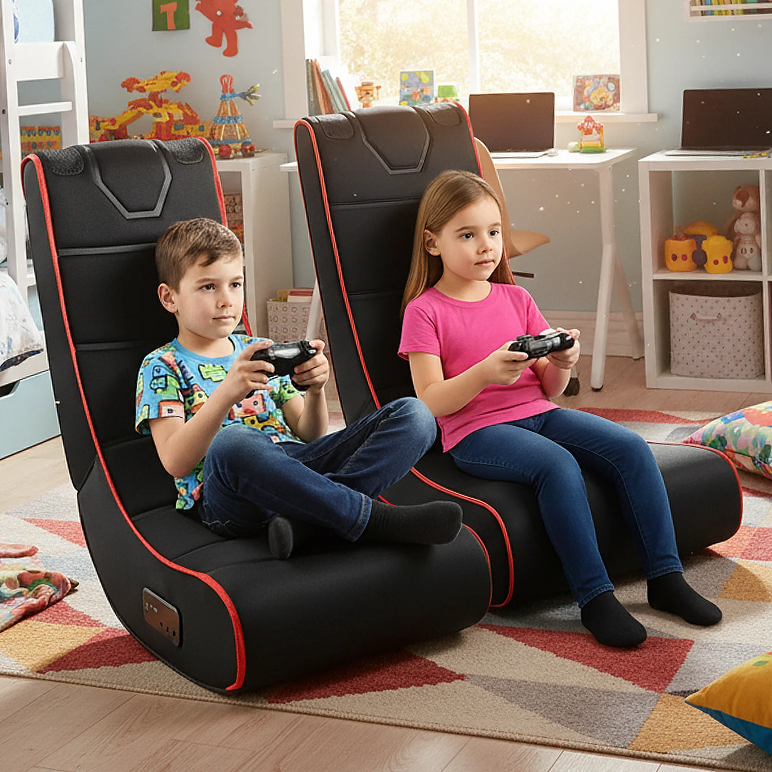 Gaming Chair Rocker with Integrated Speakers & Bluetooth - Image 2