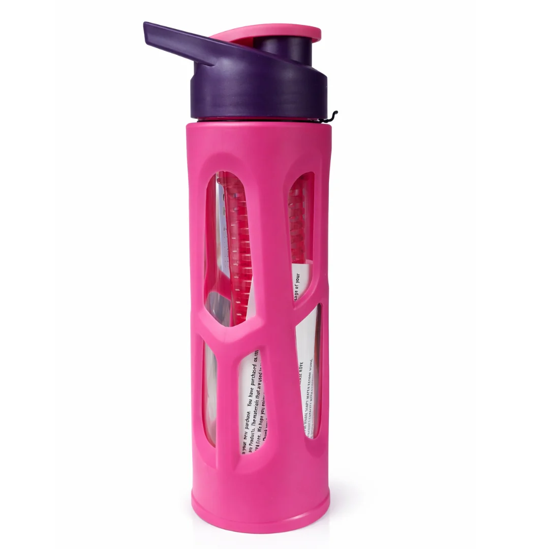 Pink Canteen Bottle with Sleeve & Flip Cap