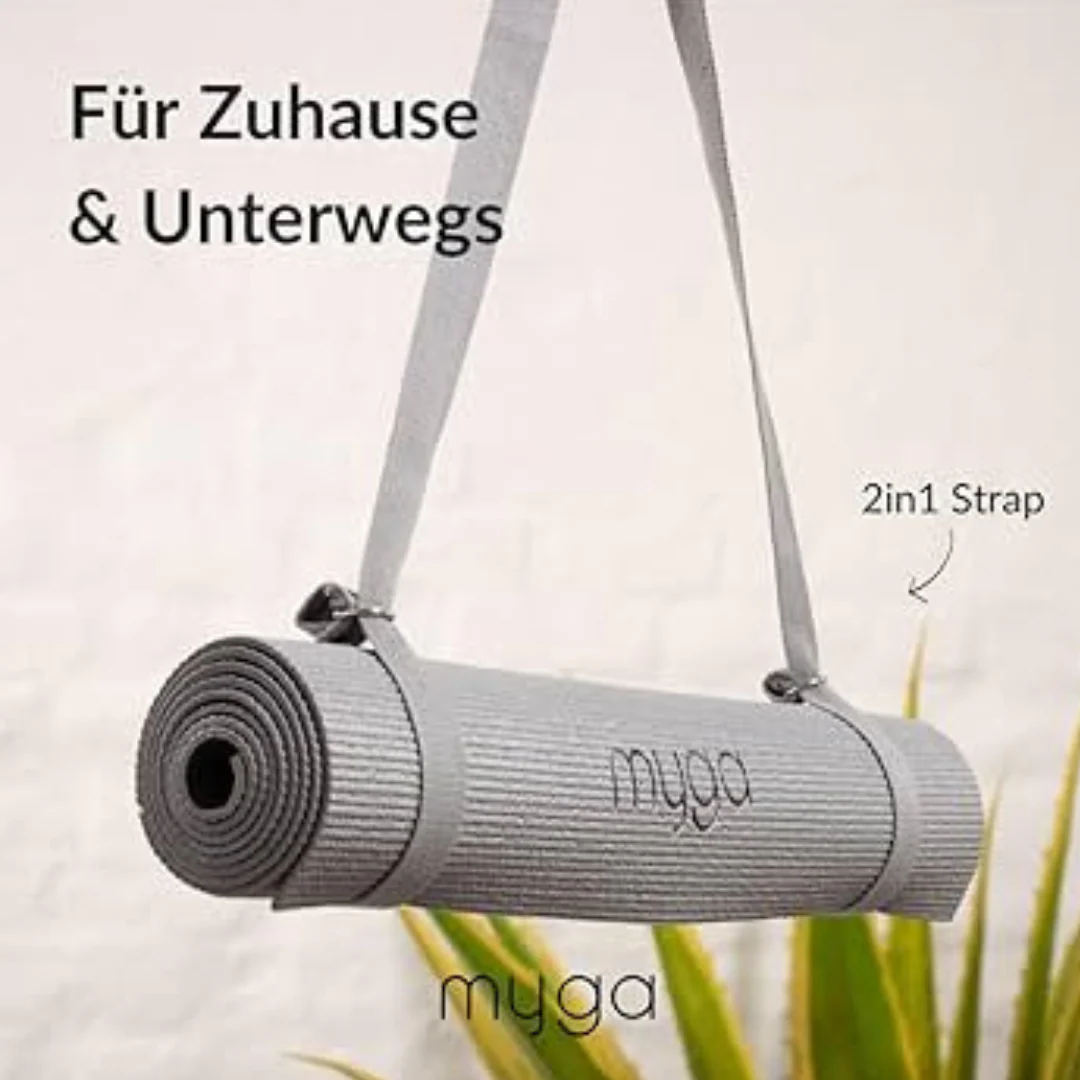 Myga Grey Yoga Strap - Image 5