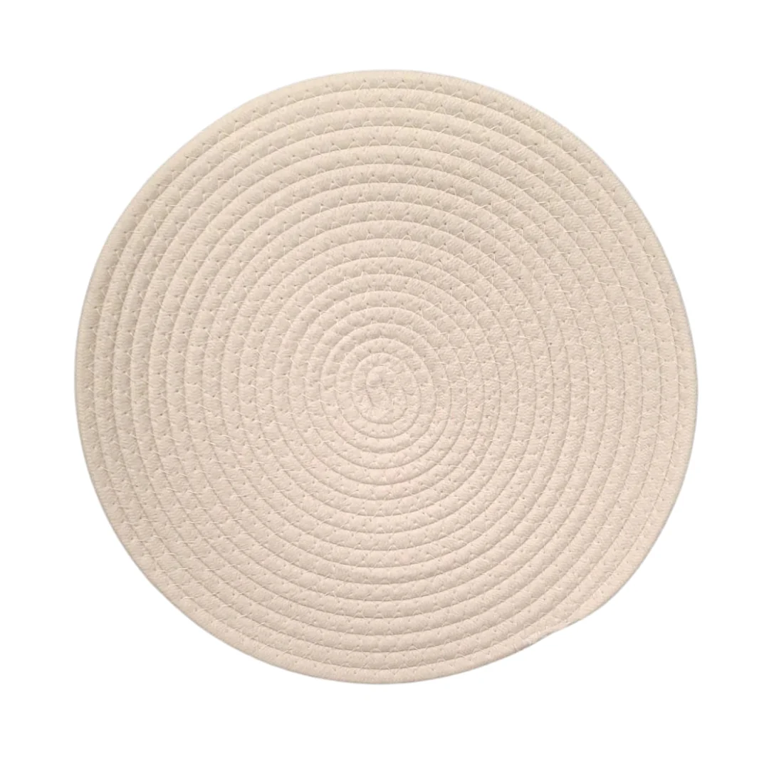 Handmade Natural Weave Placemat White