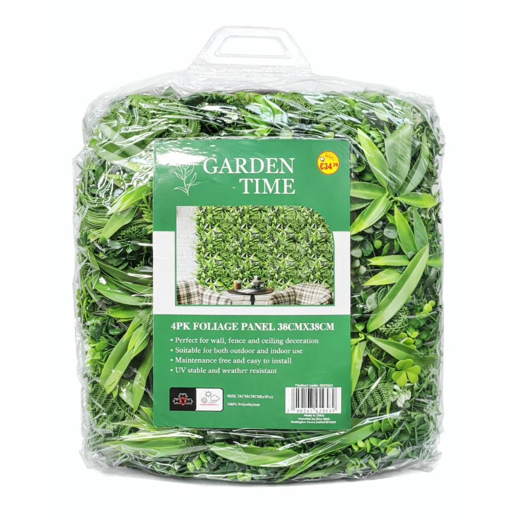 4pk Foliage Panel 38cm x 38cm
