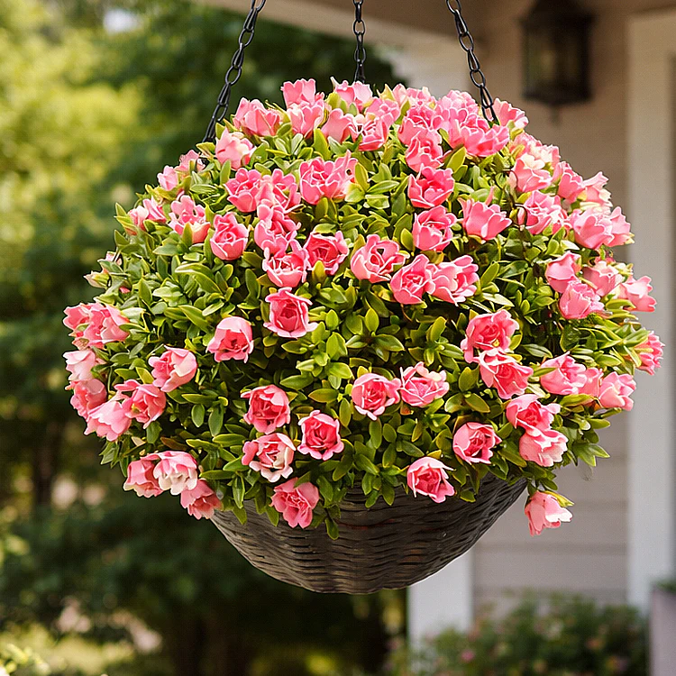 Hanging Basket Aptenia and Rose