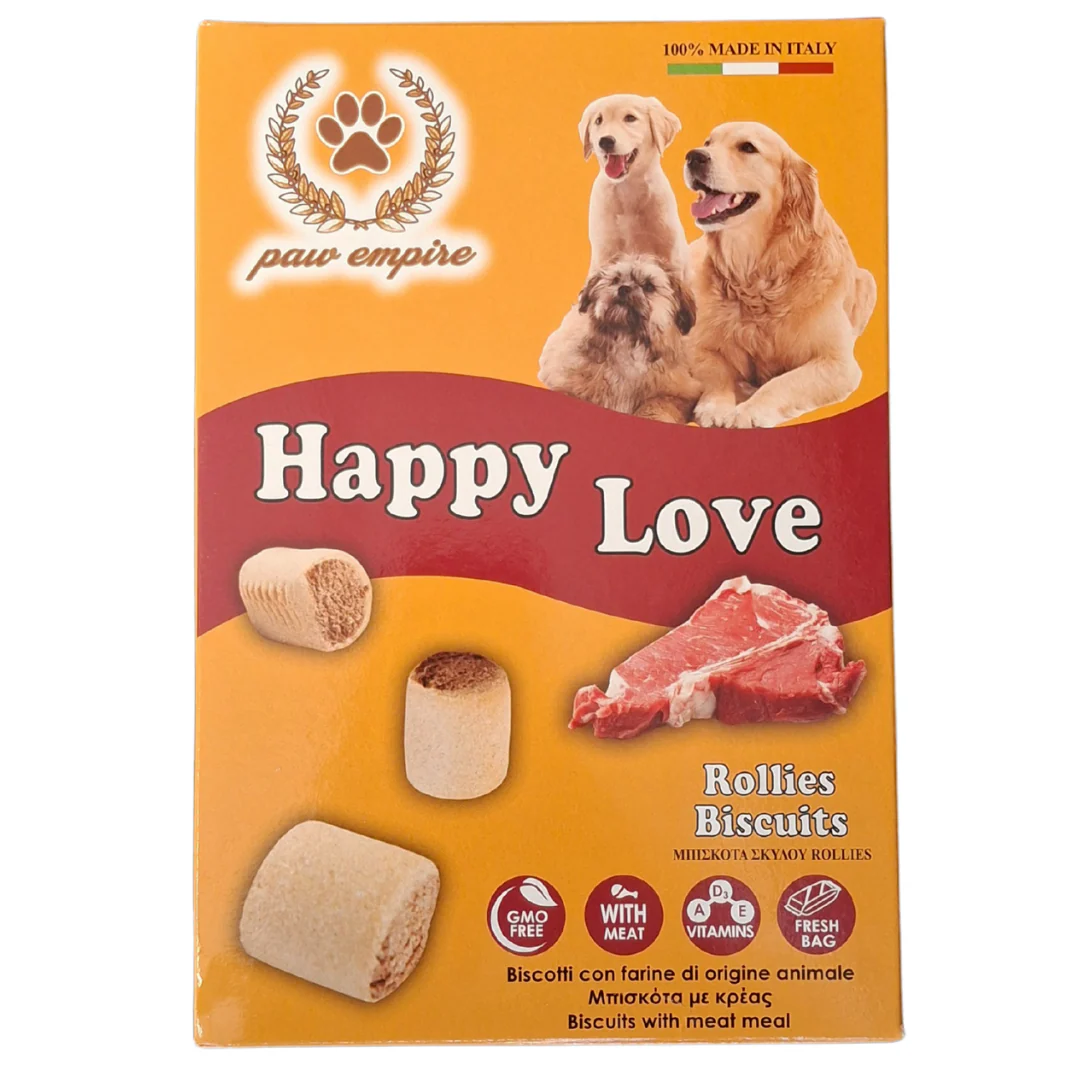 Happy Love Rollies Dog Biscuits