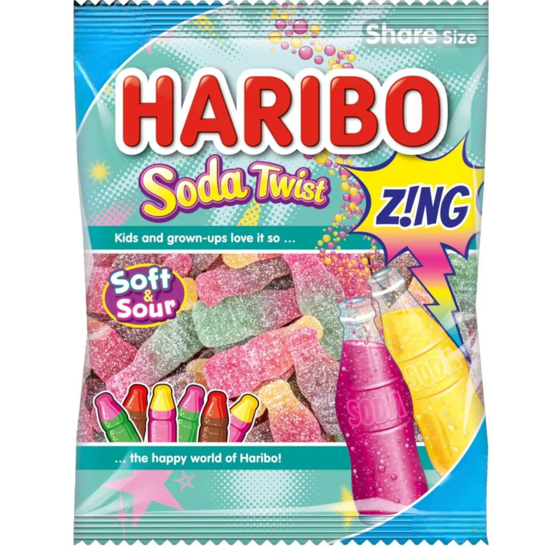 Haribo Soda Twist Zing 125g