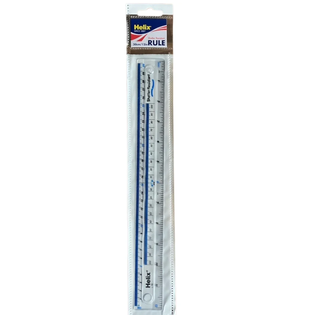 Helix 12" Shatter Resistant Ruler by Helix