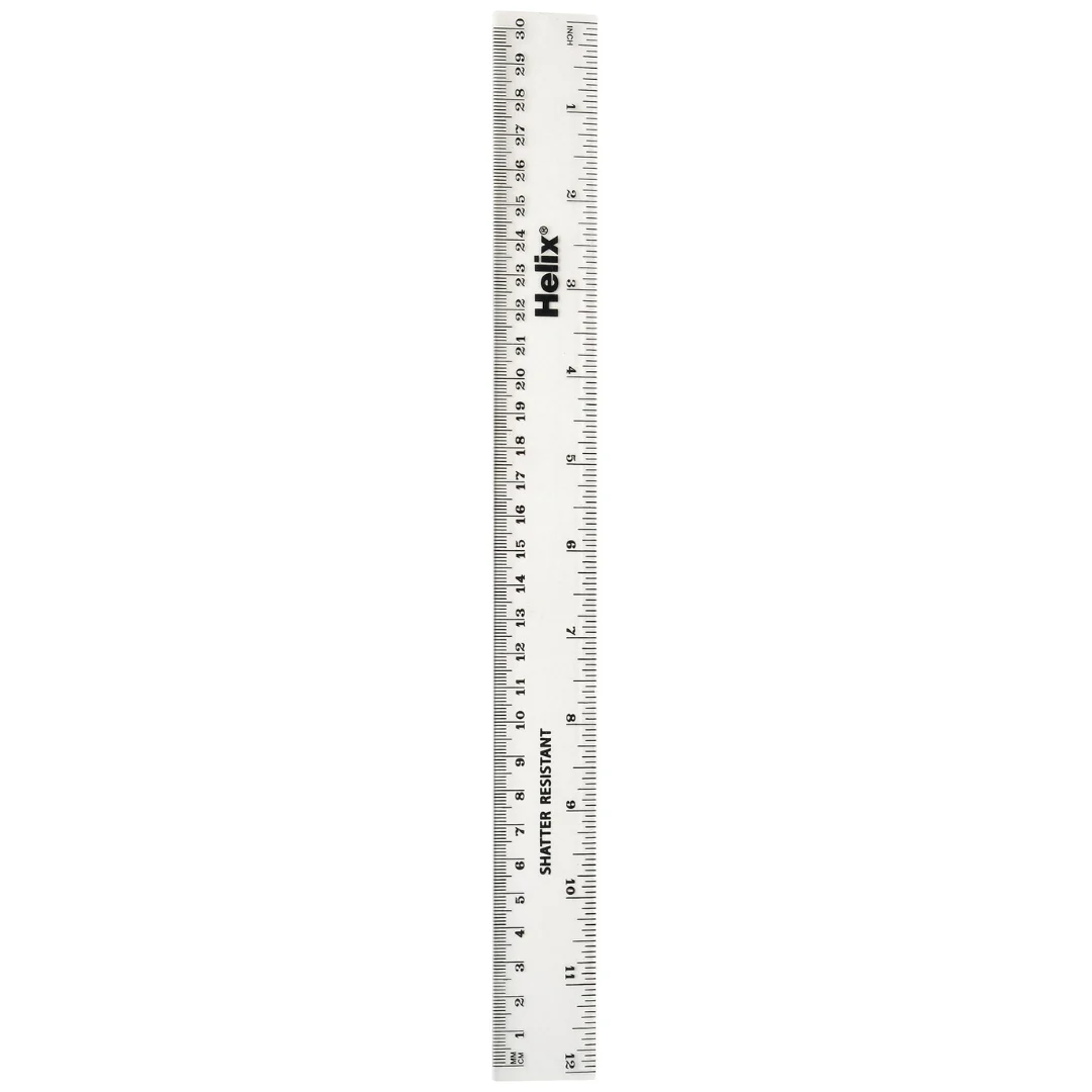 Helix 30cm / 12" Shatterproof Ruler