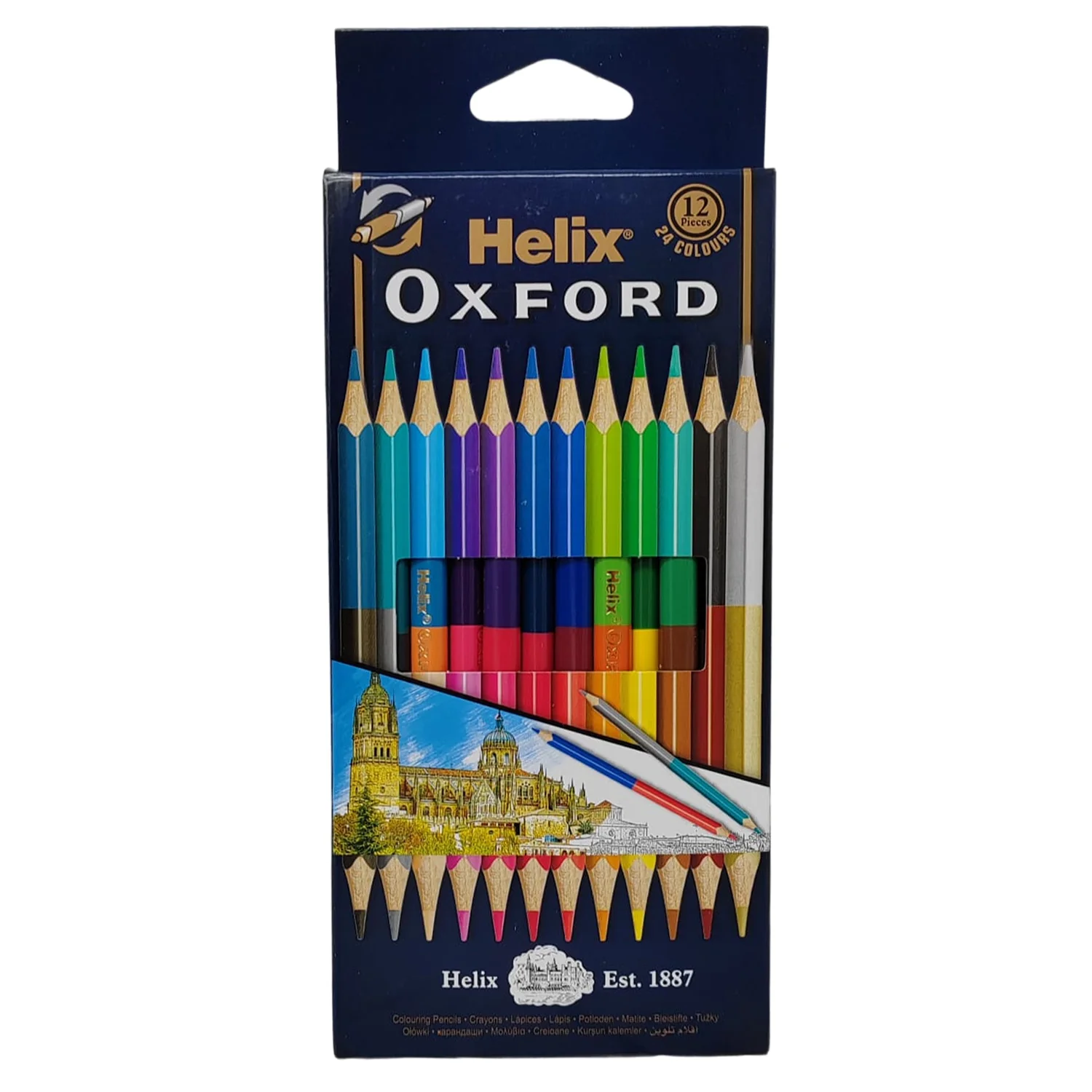 Helix Duo Tip Colour Pencils – 12 Pack