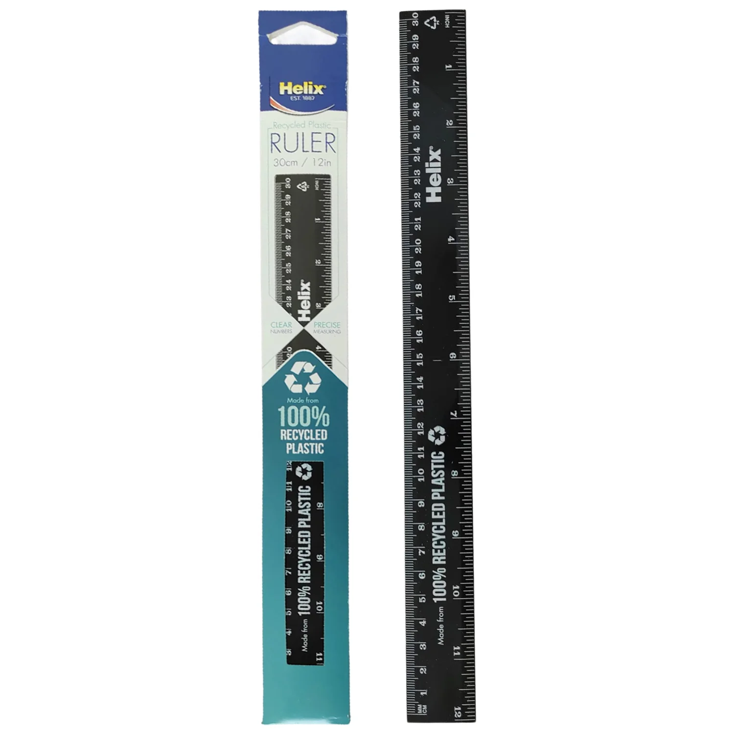 Helix Recycled 12" Plastic Ruler