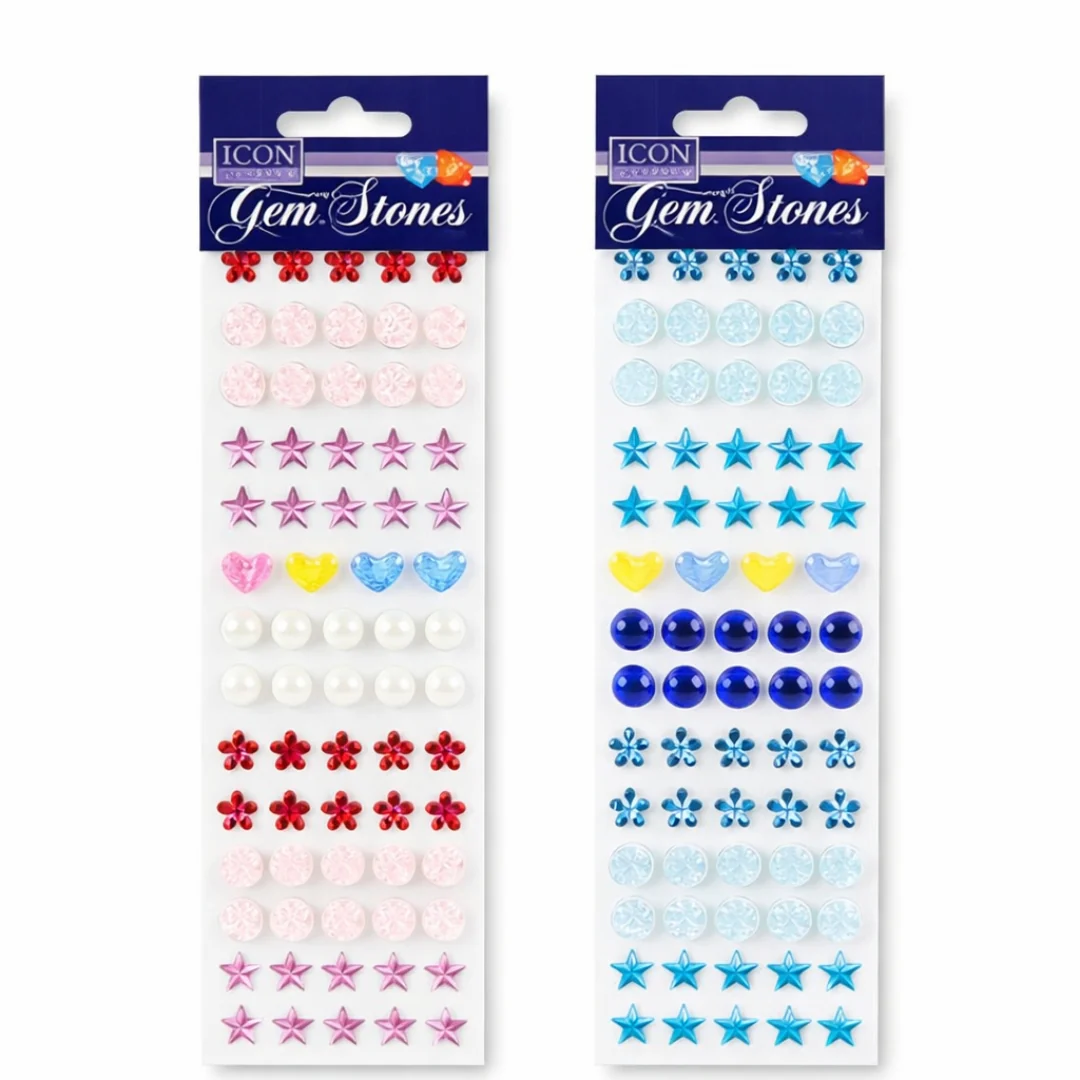 Icon Craft Assorted Gemstones Pack – Boy & Girl 69pcs
