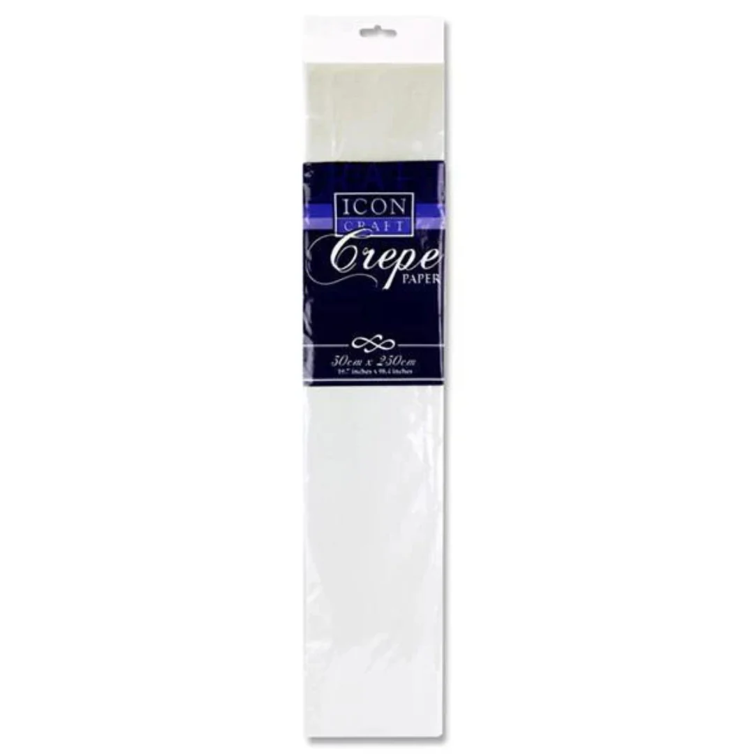 Icon Craft Crepe Paper 17 GSM White