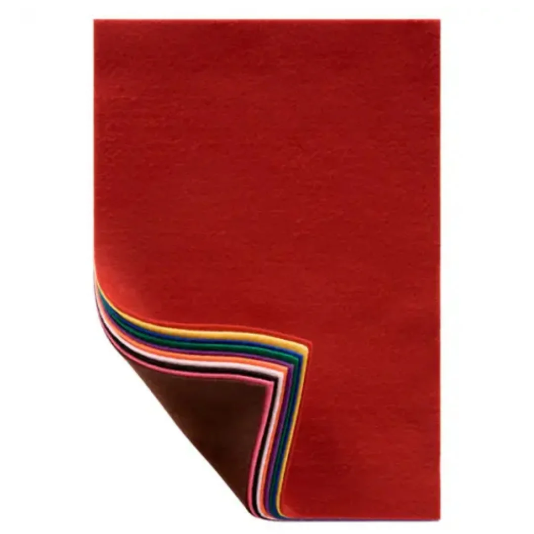 Icon Craft Felt Sheets A4 Assorted Colours Pack of 10 - Image 2
