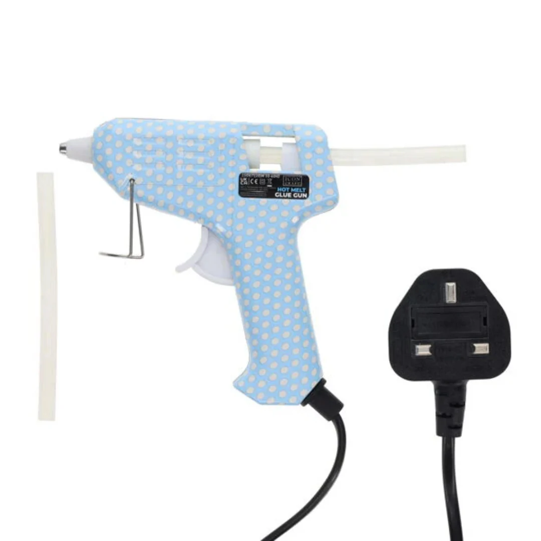 Icon Craft Hot Melt Glue Gun – Blue Polka Dot