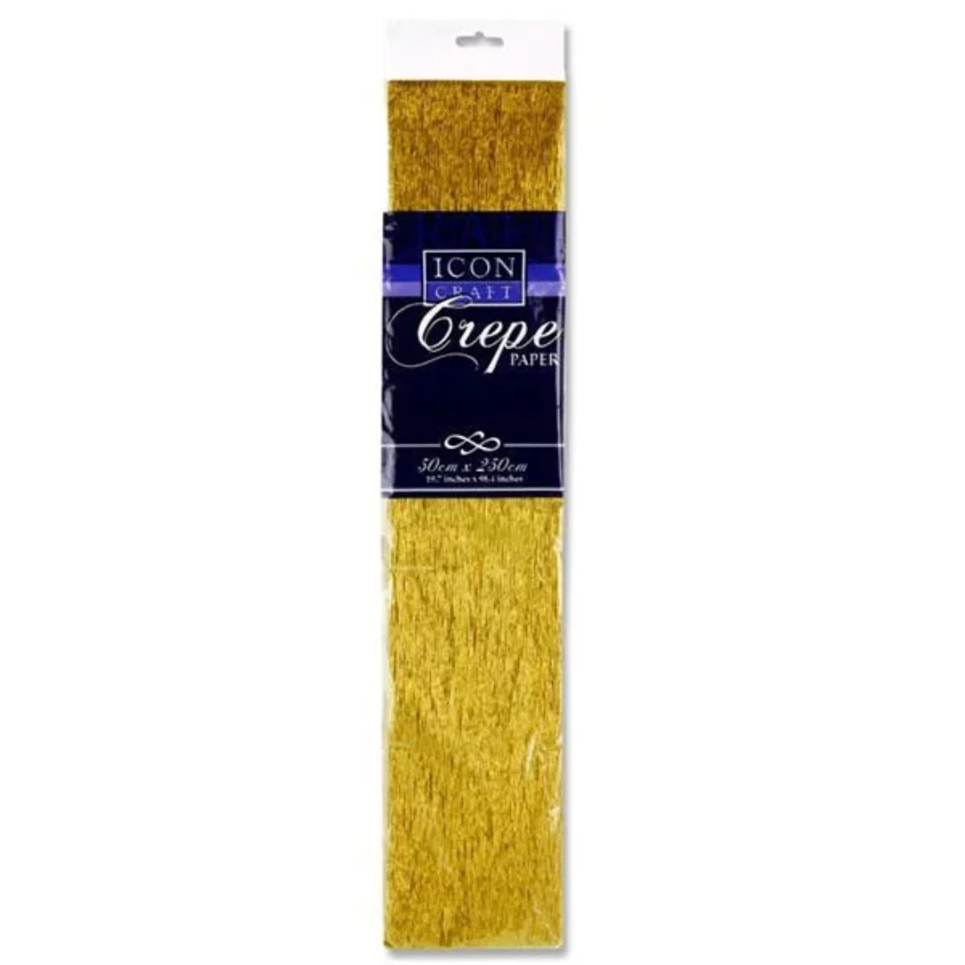 Icon Craft Gold Crepe Paper