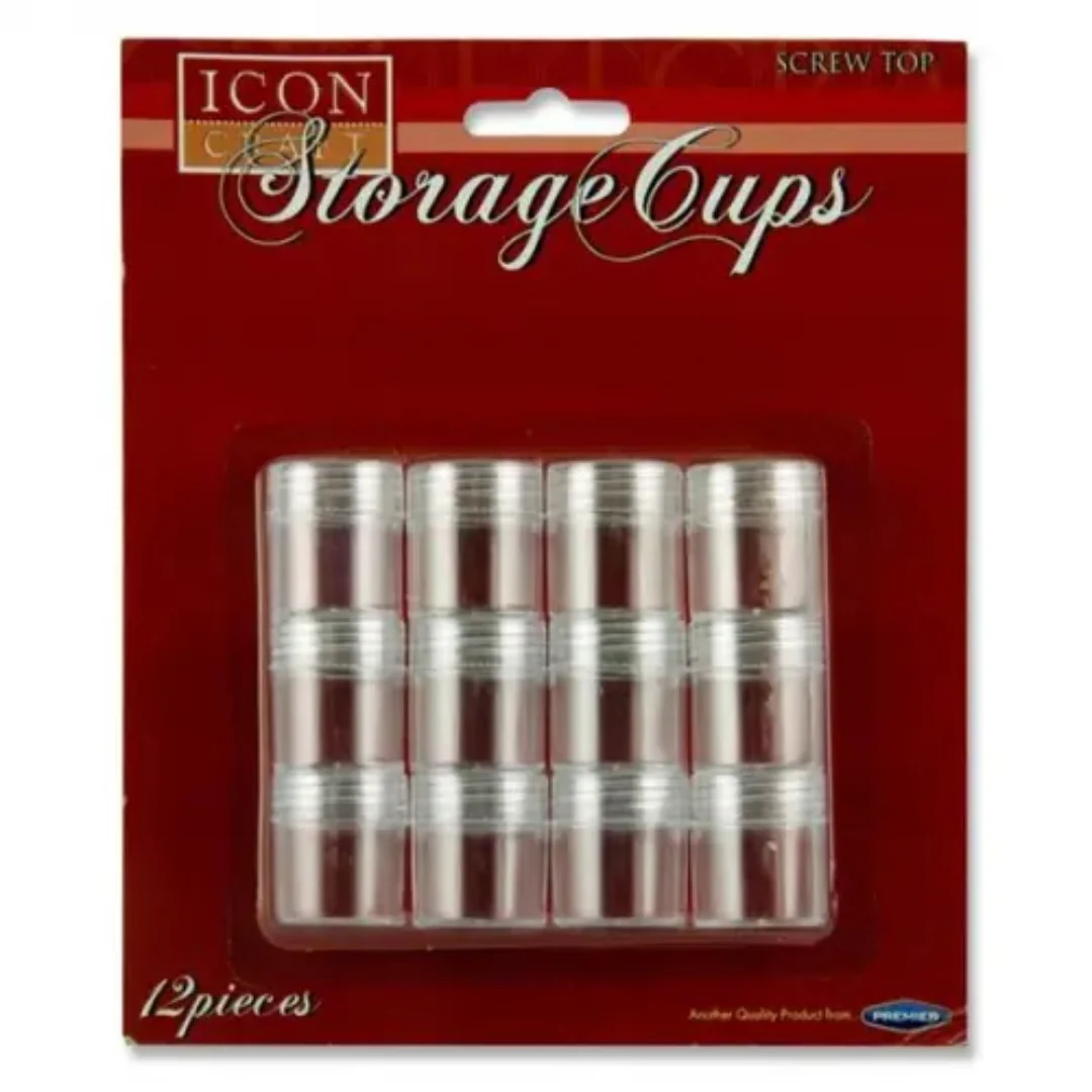Icon Craft Storage Cups 26mm x 29mm Pack of 12