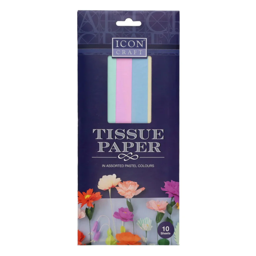 Icon Craft Tissue Paper – Pastel (10 Sheets)