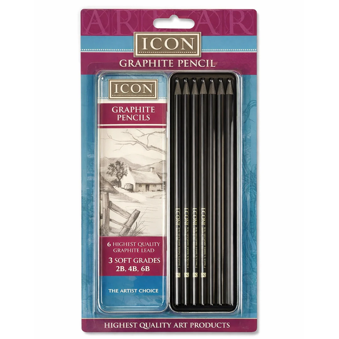 Icon Graphite Pencil Set in Tin