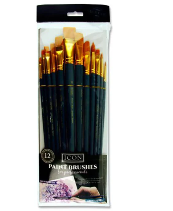 ICON Long Handle Brush Set – 12-Piece