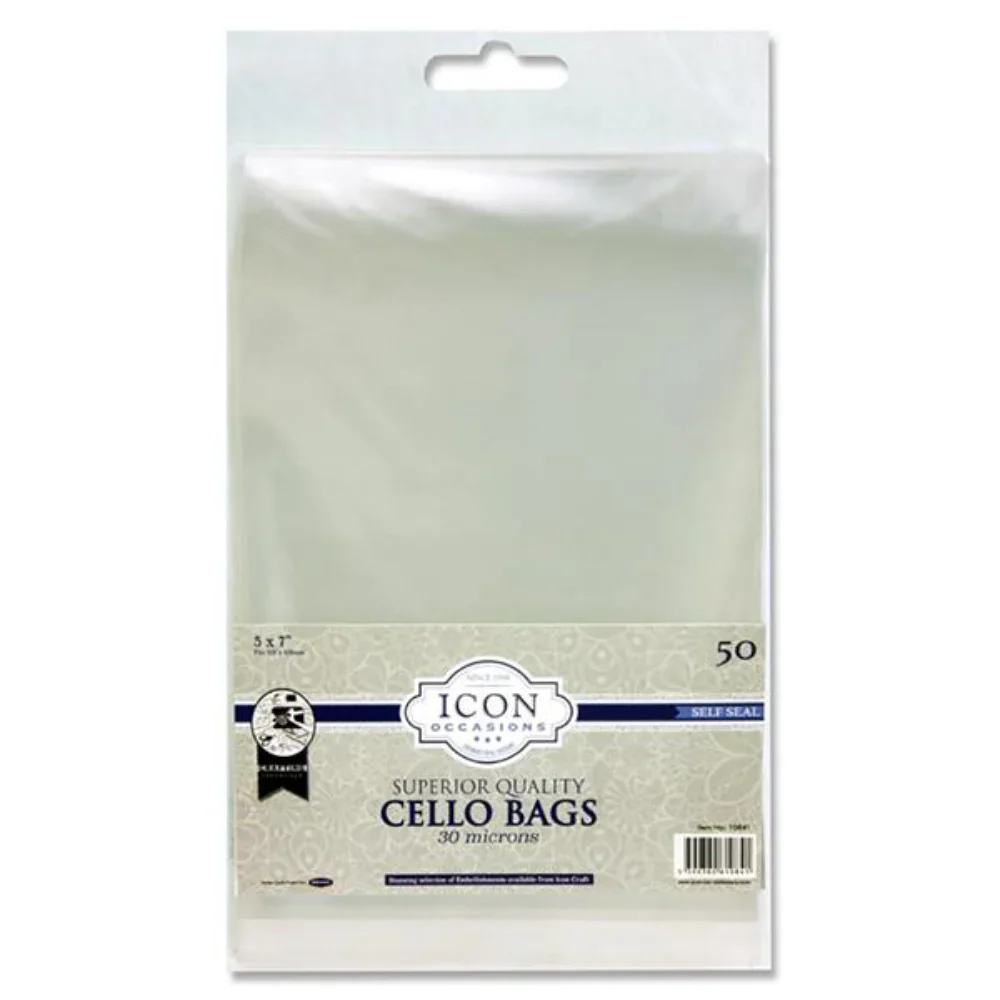 Icon Occasion 5" x 7" Self-Seal Cello Bags