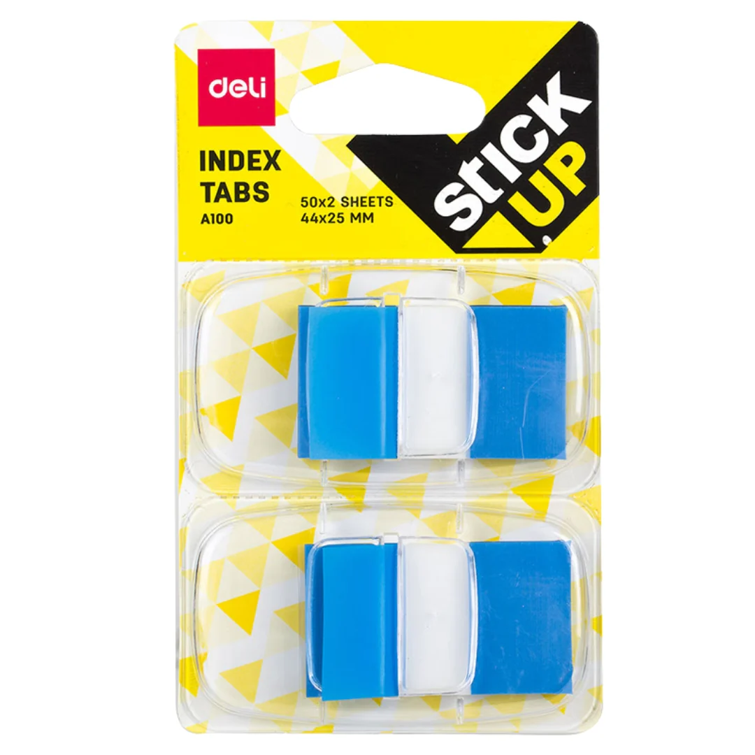 Index Tabs 44x25mm 2 x 50s