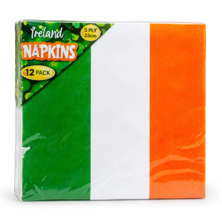 Pack of 12 Irish Napkins - 3-Ply
