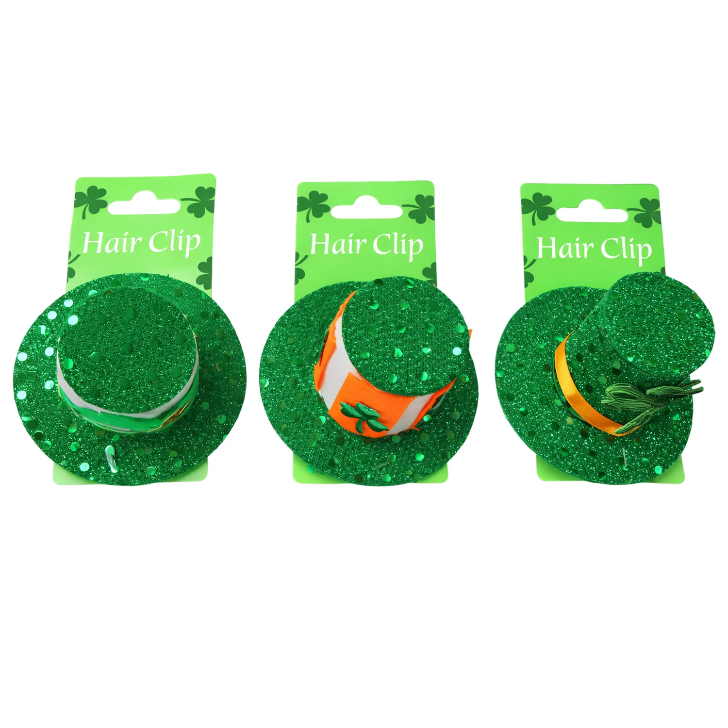 Irish Green Mini Hat Hair Clip