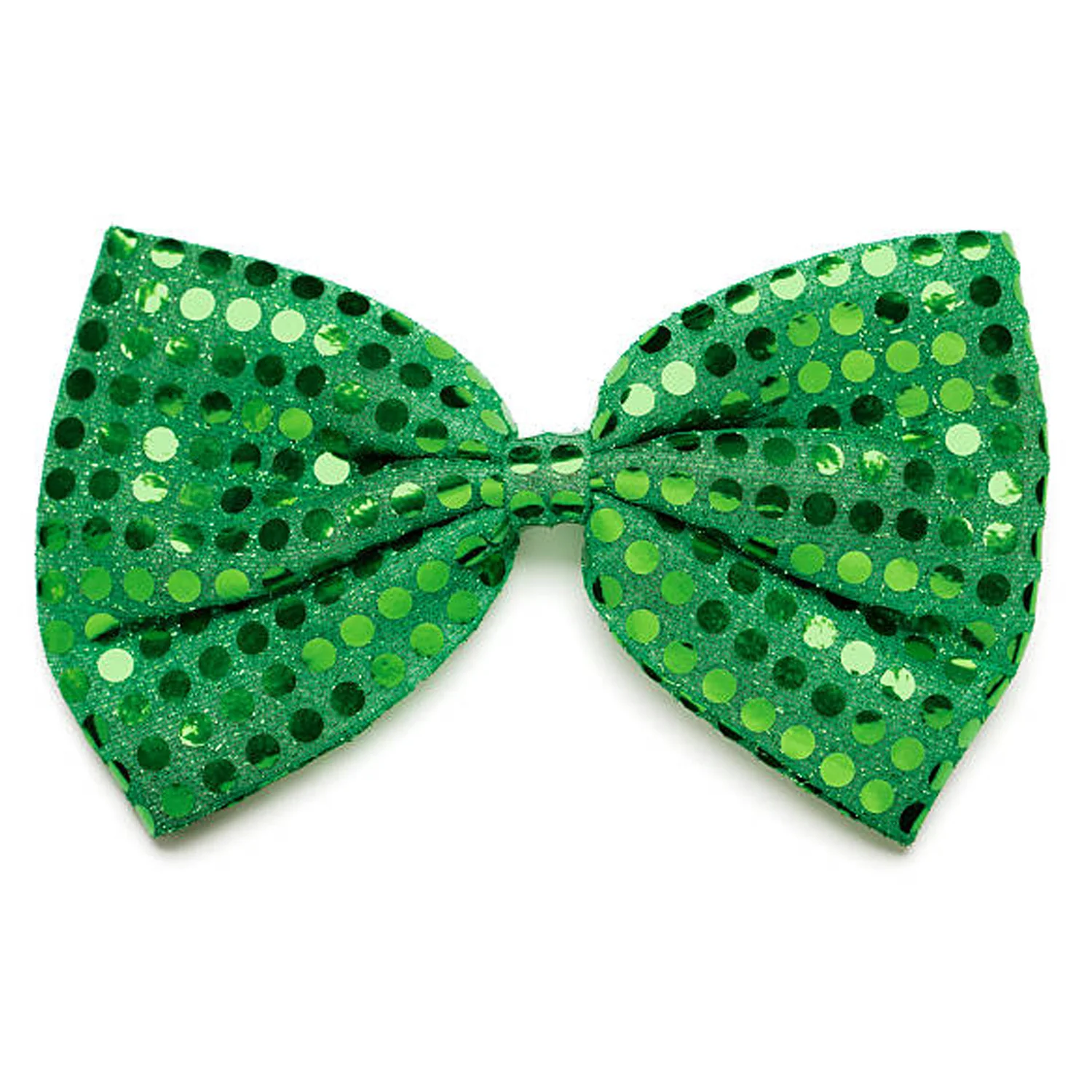 Irish Green Sequin Jumbo Green Bow