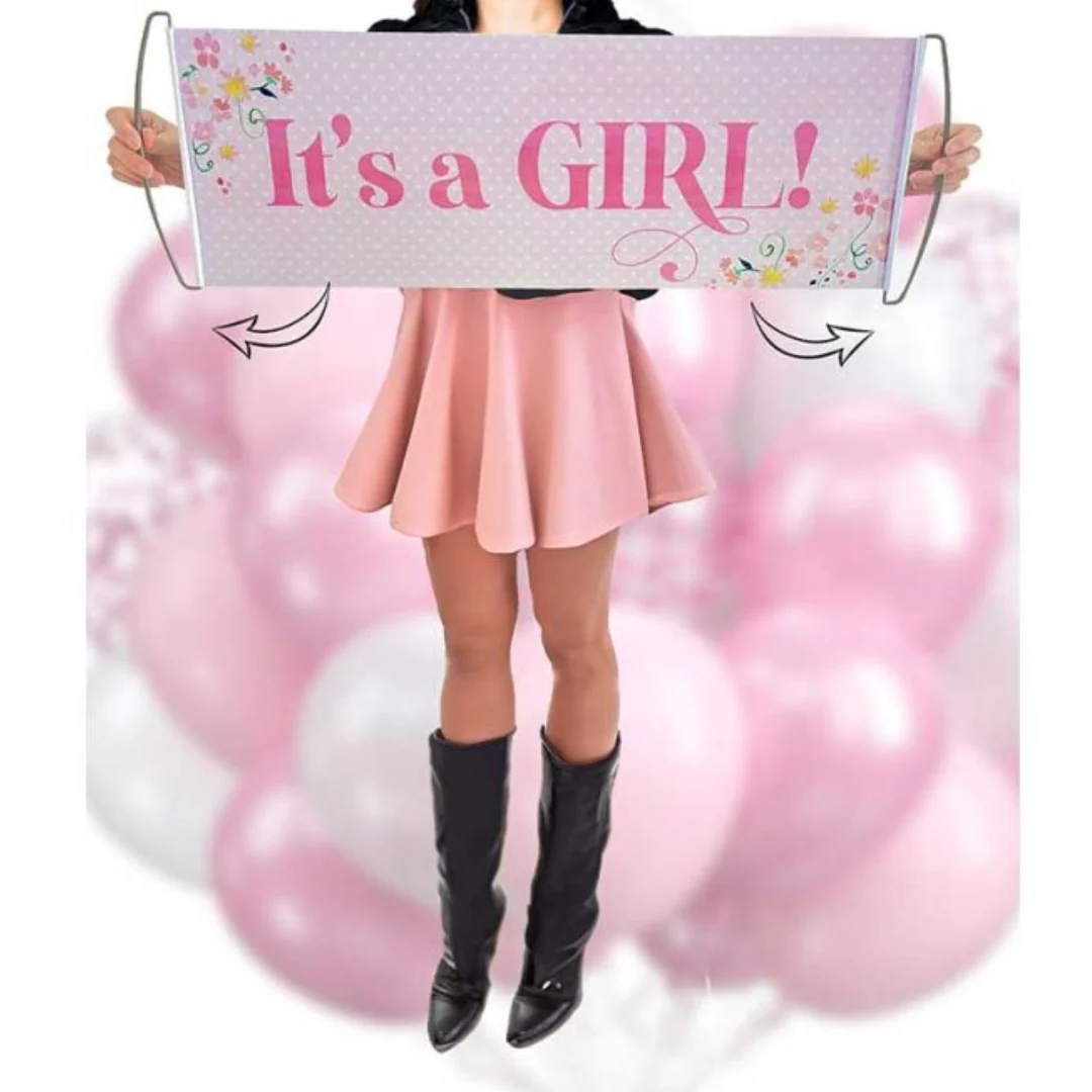 “It’s a Girl” Gender Reveal Banner