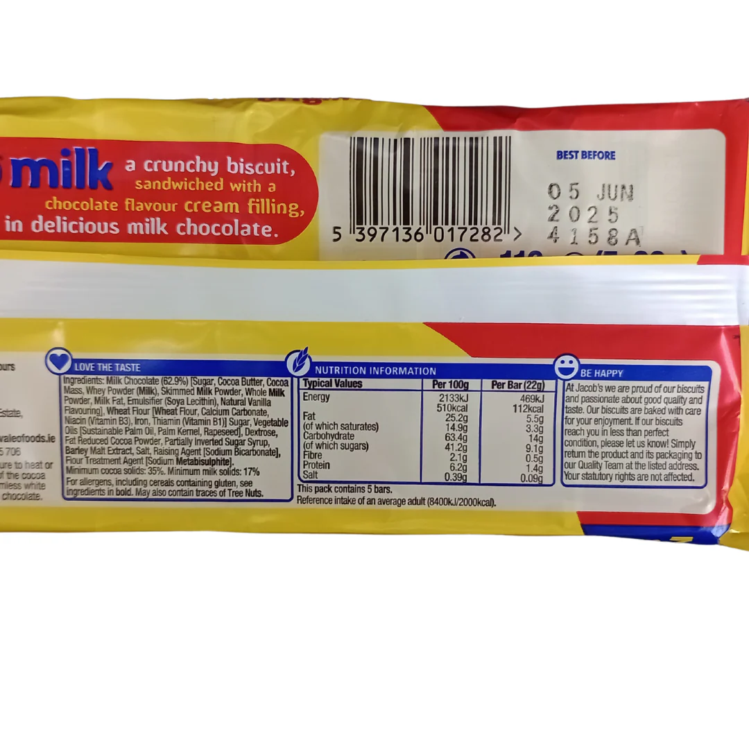Jacobs Club Milk 5-Pack 110g - Image 4