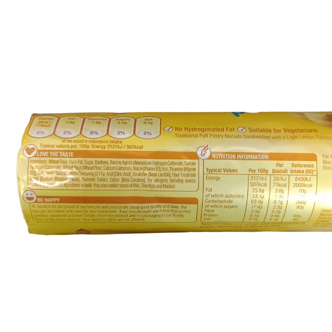 Jacob's Lemon Puff 200g - Image 2
