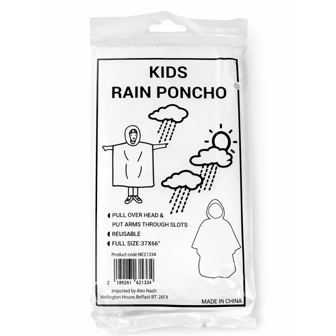 Kids Disposable Poncho