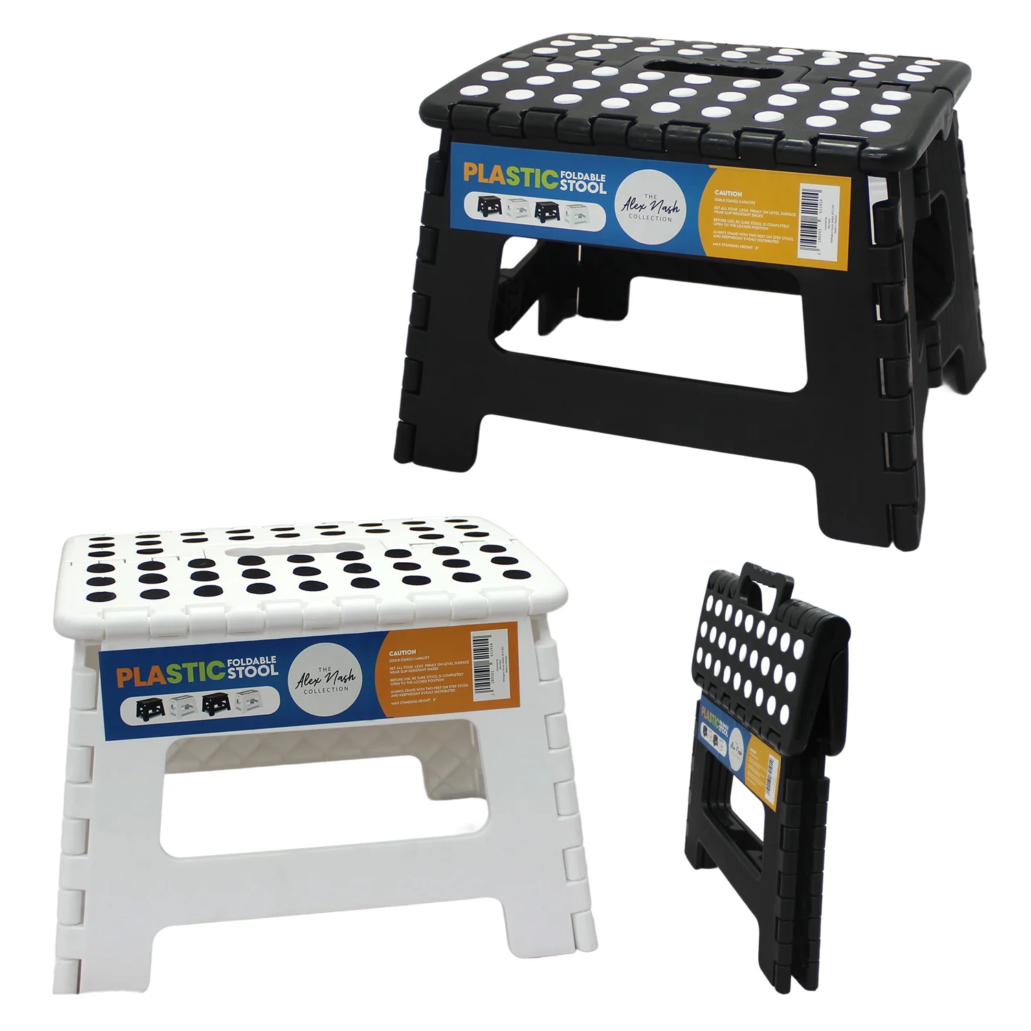 Kitchen Step Stool – White & Black