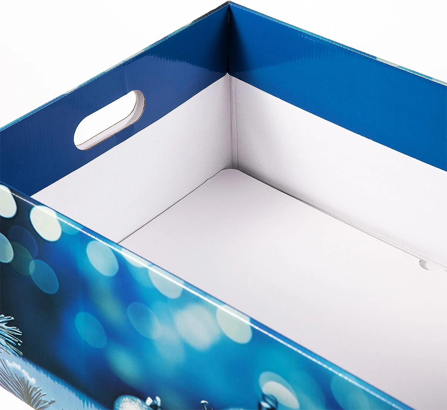 Large Christmas Eve Boxes with Lid - Set of 3 - BLUE - Image 3