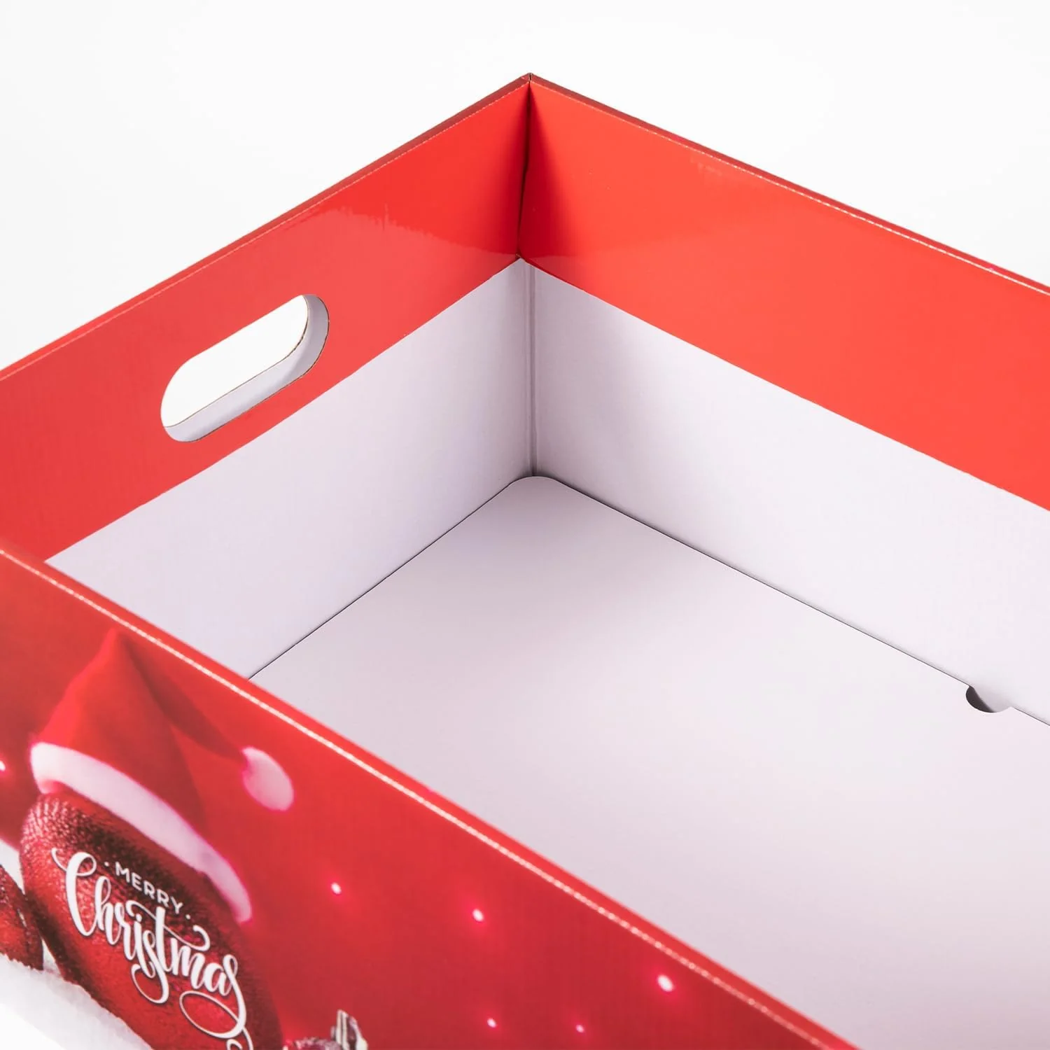 Large Christmas Eve Boxes with Lid - Set of 3 - RED - Image 3